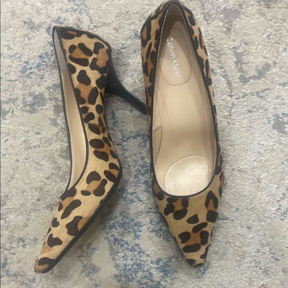 Calvin Klein Brown and Black Heels Dolly Pumps